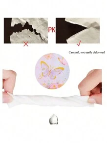 SHEIN Set de 20 servilletas de papel desechables con diseño lindo de mariposas y flores para fiestas, San Valentín, bodas de San Valentín y cumpleaños