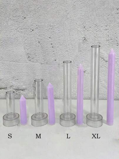 1 st pelare gör-det-själv-ljusformar, perfekta för att göra nödljus, klockljus, bordsljus, gör-det-själv-lerformar, heminredning jul för julklappsutdelning