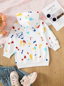 SHEIN Sự kết hợp giữa phong cách đường phố và sức sống mùa xuân cho cô gái trẻ. Trang phục được phủ họa tiết chữ cái tiếng Anh và graffiti trắng, toát lên phong cách đường phố mạnh mẽ. Họa tiết chữ cái mang đến nét thời trang quốc tế, trong khi các chi tiết graffiti thể hiện nét cá tính và nét nghệ thuật. Thiết kế tay dài mang đến sự ấm áp vừa đủ cho tiết trời xuân se lạnh. - trắng - Xem 2