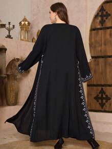 Al Najma 大码女士高端优雅刺绣阿拉伯风格服装