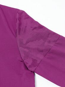 Gym Rark Men's Casual Stylish Sports T-Shirt & Top, Everyday Wear - Purple - View 3