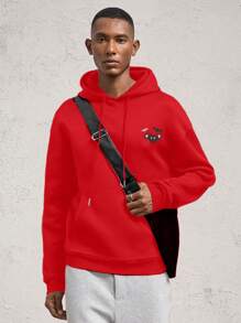 AKNOTIC Business Casual Sudadera holgada con estampado de letras y caída en los hombros, casual, adecuada para otoño/invierno, sudadera de Halloween para hombre