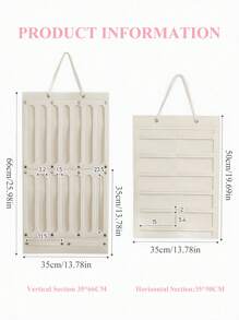 1 pièce Organisateur suspendu pour pince à cheveux - Support pour accessoires de cheveux avec bande élastique, élastique à cheveux, bandeau et chouchou, nouveau style de sac de décoration pour pince à cheveux, décoration de chambre, décoration de maison, décoration de chambre, pour mur et porte - Support pour accessoires de cheveux avec bande élastique, décoration murale, décoration de salon, rentrée scolaire, Noël - Blanc - Voir 8