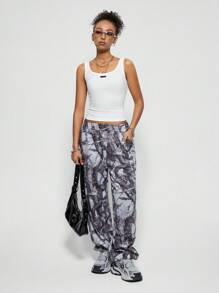 SHEIN EZwear Camisetas sin mangas básicas de uso diario, de primavera/verano, para salir y casuales, de mujer