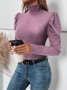 SHEIN Clasi 1 chiếc áo phông trơn màu thời trang thường ngày, mặc hàng ngày - Hồng - Xem 6