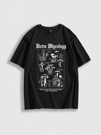 Street Life Maglietta casual da uomo a girocollo con maniche corte e stampa, semplice e adatta all'uso quotidiano