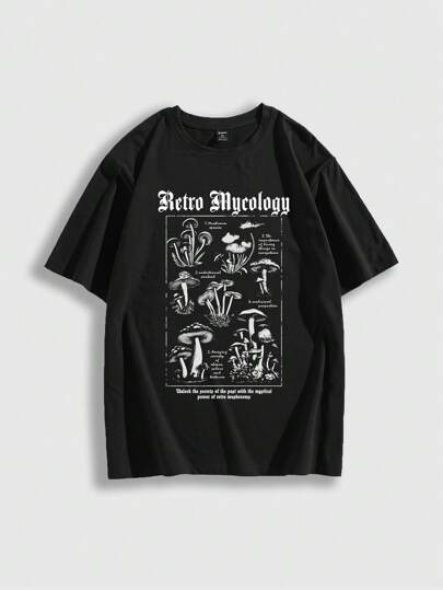 Street Life Camiseta casual de cuello redondo y manga corta con estampado para hombres, sencilla y para usar a diario