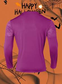 Gym Rark Men's Casual Stylish Sports T-Shirt & Top, Everyday Wear - Purple - View 2
