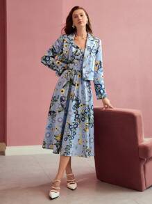 MOTF PREMIUM FLORAL PRINT BOXY BLAZER,VALENTINE'S DAY,SPRING/SUMMER