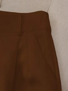 Franclia White Solid Color Casual Simple Fashion Shorts, For Everyday Wear