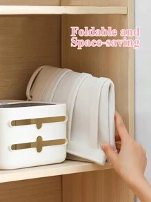 1 pièce Organisateur suspendu pour pince à cheveux - Support pour accessoires de cheveux avec bande élastique, élastique à cheveux, bandeau et chouchou, nouveau style de sac de décoration pour pince à cheveux, décoration de chambre, décoration de maison, décoration de chambre, pour mur et porte - Support pour accessoires de cheveux avec bande élastique, décoration murale, décoration de salon, rentrée scolaire, Noël - Blanc - Voir 3