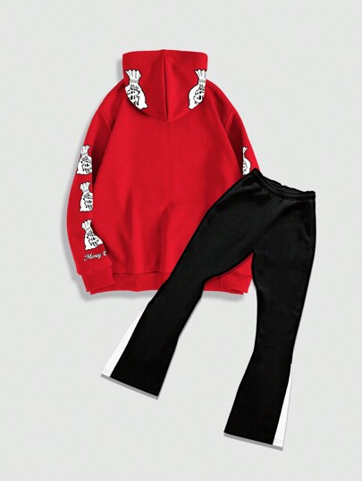 Street Life Men's Hoodie Tracksuit Set, Zip-Up Top And Sweatpants