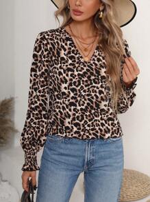 SHEIN VCAY Women's Casual Blouse, Minimalist Fashion For Everyday Wear - Multicolor - View 1