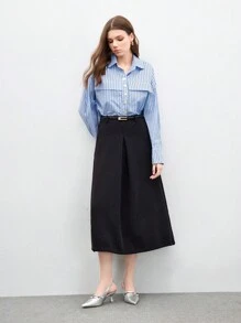 CUCCOO BIZCHIC Women's Pointed Toe Cut-Out Double Strap Buckle Stiletto Heels, Faux Leather Silver Mid-Heel Pumps For Work, Office, Formal Occasions For Christmas And New Year Holiday Vibe Fall And Winter - Silver - View 10