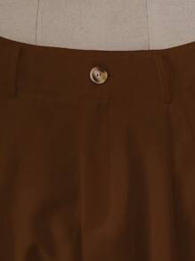 Franclia White Solid Color Casual Simple Fashion Shorts, For Everyday Wear