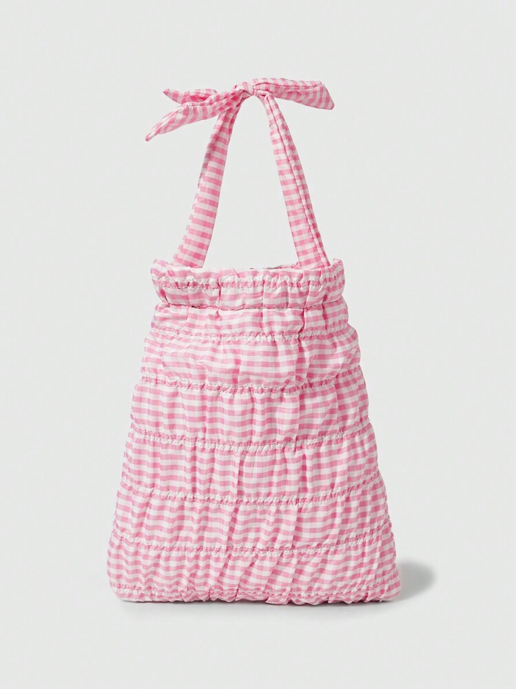 SHEIN MOD 女士休闲条纹大容量单肩包 - 彩色 - 查看 1