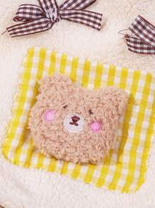 PETSIN Beige Cute Bear Pocket Warm Plush Pet Sweatshirt, Autumn/Winter - Beige - View 5