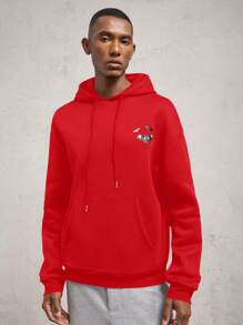 AKNOTIC Business Casual Sudadera holgada con estampado de letras y caída en los hombros, casual, adecuada para otoño/invierno, sudadera de Halloween para hombre
