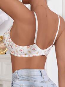 Moonlight&Mama 1pc Maternity Floral Pattern Nursing Lingerie Bra, Kawaii - Multicolor - View 2