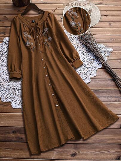 SHEIN JORESS 大码女式优雅编织秋季连衣裙