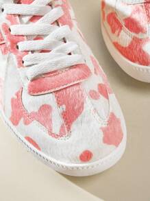 CUCCOO EASI Women's Simple Flatform Wedge Casual Sneakers, For Daily Casual Wear Shoes For Women Sneakers Trainers - Pink - View 8