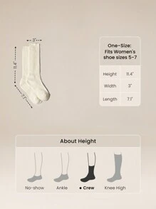 GLOWMODE Cozy Cotton-Blend Slouch Daily Support Socks - Beige - View 7