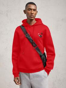 AKNOTIC Business Casual Sudadera holgada con estampado de letras y caída en los hombros, casual, adecuada para otoño/invierno, sudadera de Halloween para hombre