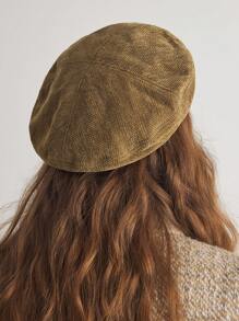 MOTF PREMIUM 1PC BASICS BERET HAT, SUITABLE FOR CASUAL COMMUTING - Yellow - View 6