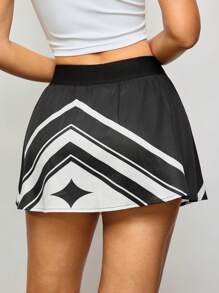 Activina 女士纯色拼布休闲运动短裙和裙裤