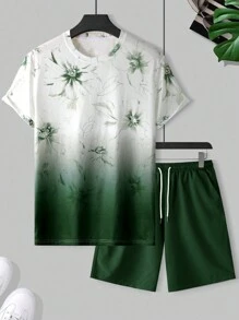 Manfinity RSRT Bộ 2 áo thun tay ngắn và quần short cho nam, trang phục đơn giản, thời trang thường ngày cho kỳ nghỉ trên đảo, trang phục ấm áp - Nhiều màu - Xem 3