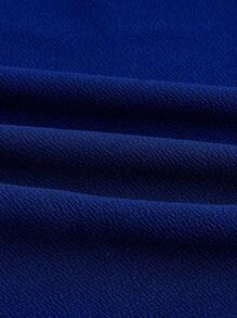 Slaydiva Casual Elegant Sleeveless Wide-Leg Black Jumpsuit - Blue - View 3