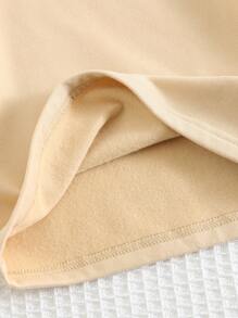 Cozy Pixies 3pcs/Set Newborn Baby Boy Solid Color Soft Knit Stand Collar Long Sleeve Pullover Tops - Brown - View 5