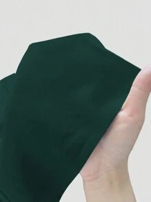 Sweetra Minifalda con abertura y cintura alta estilo A-line, diseño estadounidense, atuendo Y2K para mujeres - Verde Oscuro - Ver 5