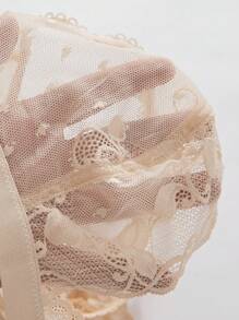 Maternity Contrast Lace White Sexy Nursing Bra Wireless, 1pc Sexy Lingerie