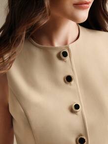 Anewsta 纯色背心，简约时尚休闲日常穿着