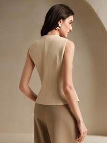 Anewsta 纯色背心，简约时尚休闲日常穿着