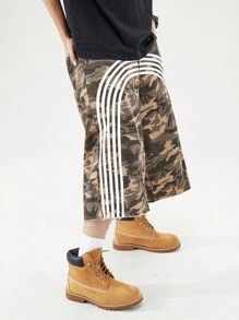 ROMWE MEN Street Life Men's Solid Color Patchwork Pocket Simple Jeans, Casual Daily Wear - Multicolor - View 6