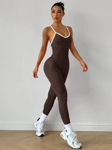 Slayoga Tuta senza cuciture da donna per yoga, allenamento in palestra, abbigliamento da palestra per donne