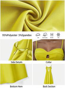 Maija 2025 年独立日 7 月 4 日、圣约翰、毕业典礼、节日服装 - 女士绿色露背设计胸部镂空装饰多功能现代都市绿色细肩带露背超长 A 字型优雅派对节日派对正式礼服节浪漫、时尚、多功能；适合暑假、舒适、波西米亚风格、沙滩装、泳衣罩衫、时尚、优雅、休闲、简约日常穿着、乡村风格、必备、纯色、假日休闲、得体、单身女士、度假的理想选择优雅时尚商务休闲女士外出上衣毕业服装欧洲夏季夏威夷服装女士夏季连衣裙女士街头服饰女士斯德哥尔摩风格女士教师服装 - 綠色 - 查看 2