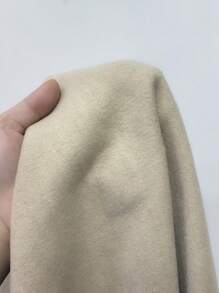 INAWLY New Korean Retro Loose Casual Stand Collar Double-Sided Lady Regular Jacket, Autumn/Winter - Beige - View 7