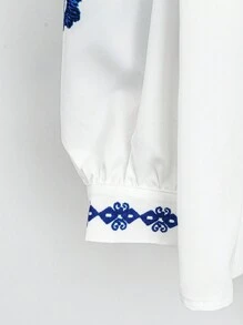 SHEIN LUNE Plus Size Women's Casual Loose Woven Shirt For Winter Fall Cloth For Women