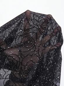 Slaydiva Mono sexy de mujer con forro de malla, apropiado para el Día de San Valentín, fiestas de Año Nuevo, citas, uso casual, se puede usar solo o en capas