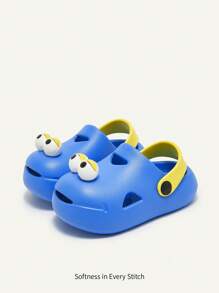 1 Pair Cute & Fun Shaped Anti-Slip, Durable, Lightweight & Breathable Infant Mesh Sandal Shoes For Summer - Blue - View 5