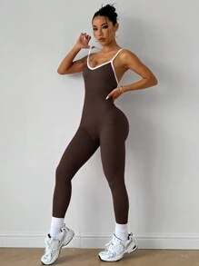 Slayoga Tuta senza cuciture da donna per yoga, allenamento in palestra, abbigliamento da palestra per donne