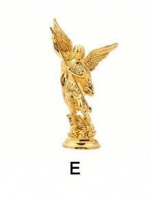 1 pieza Figura del Arcángel San Miguel, Escultura del Ángel Sagrado Miguel, Estatua de aleación de zinc para decoración de escritorio del hogar, Día de San Valentín, Boda de San Valentín, Cumpleaños - Multicolor - Ver 6