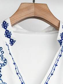 SHEIN LUNE Plus Size Women's Casual Loose Woven Shirt For Winter Fall Cloth For Women