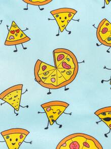 SHEIN 6pcs/Set Baby Boy Cute Cartoon Food All Over Print Comfy Snug Fit Long Sleeve Pajama Set - Multicolor - View 5