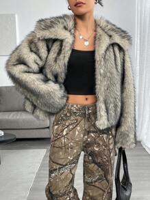 Muchica 女士蓬松外套