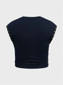 FeverCity Regata Masculina de Gola Careca com Impressão de Letra Simples, Uso Casual do Dia a Dia