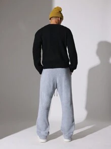 SUMWON Sporty Drawstring Sweatpants Athletic Jogger Style Winter Comfort Loungewear Relaxed Fit Casual Workout Training Exercise Pants